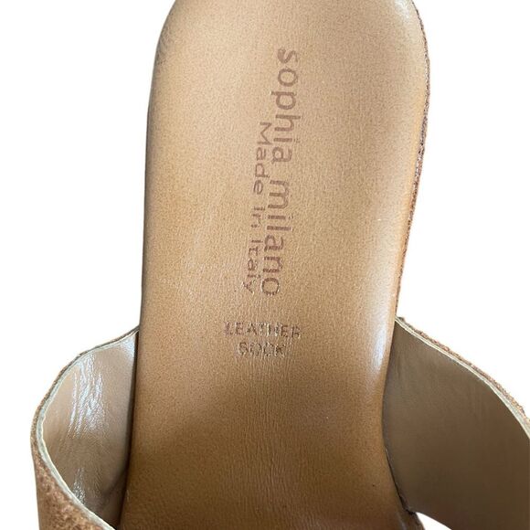 Sophia Milano Suede Wedge Sandals Size 6.5 - Picture 5 of 14